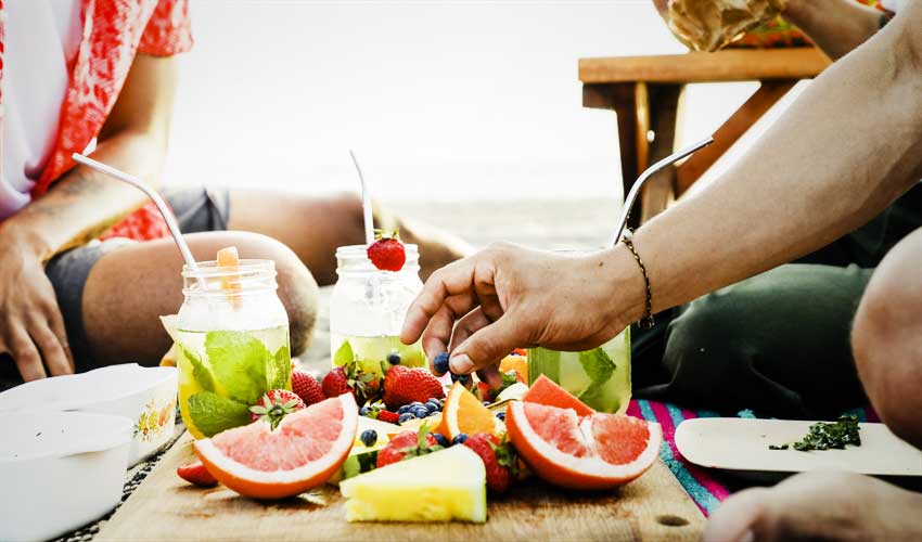 Eat Water-Rich Fruits and Vegetables