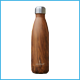 Insulated Stainless Steel Water Bottle - Wood