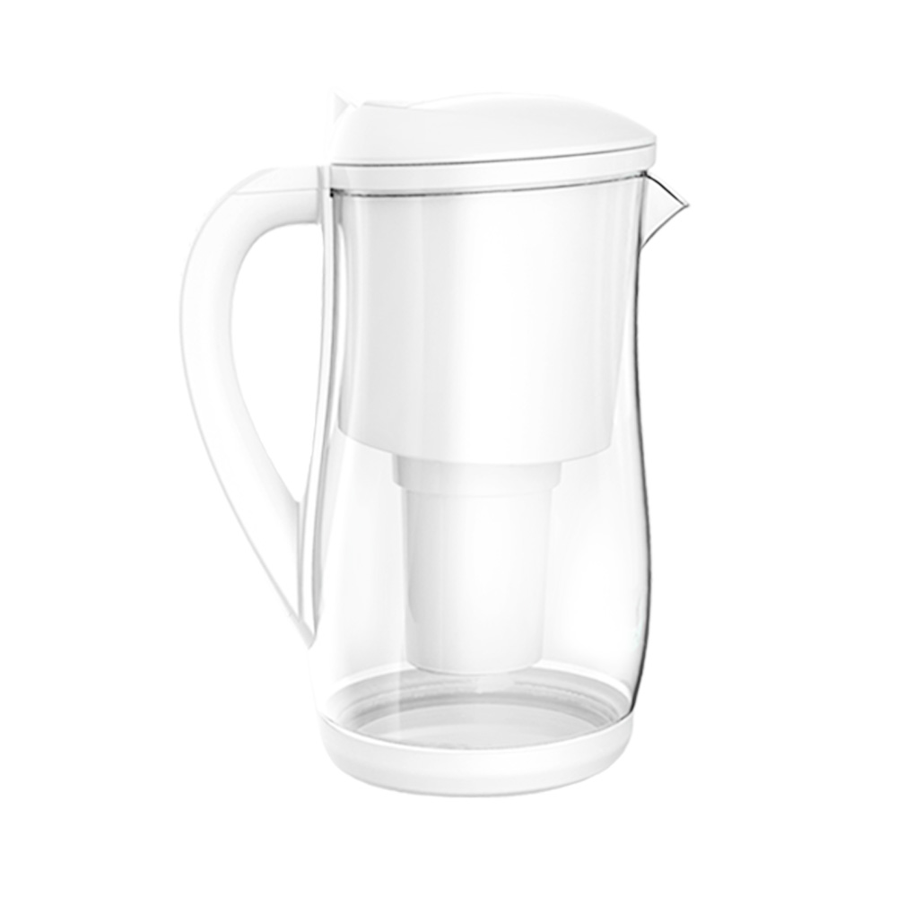 Gentoo Glass Water Filter Jug White pH Alkaline Water Filter. Removes and Reduces Fluoride